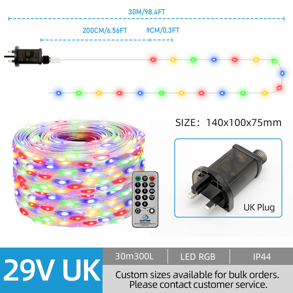 LED Transparent Leather Cord Light Outdoor Waterproof String Lights Christmas Holiday Decoration Garden Light Low Voltage Leather Cord String Lights New Model