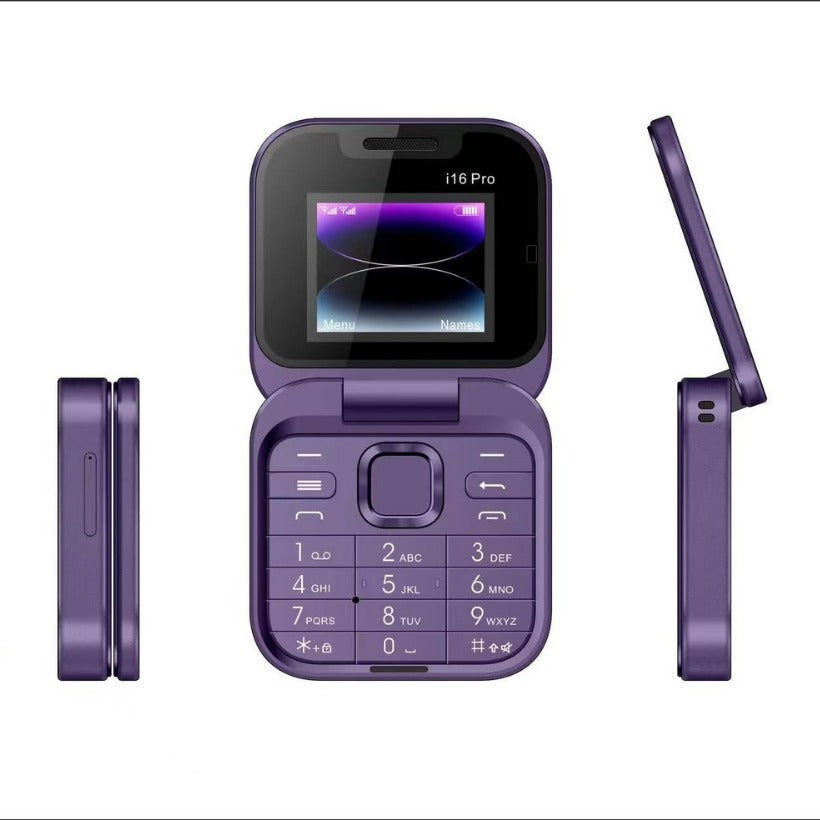 Mini Flip Phonei16 pro Flip Phone Dual SIM2G Button Mini Mobile Phone Wholesale