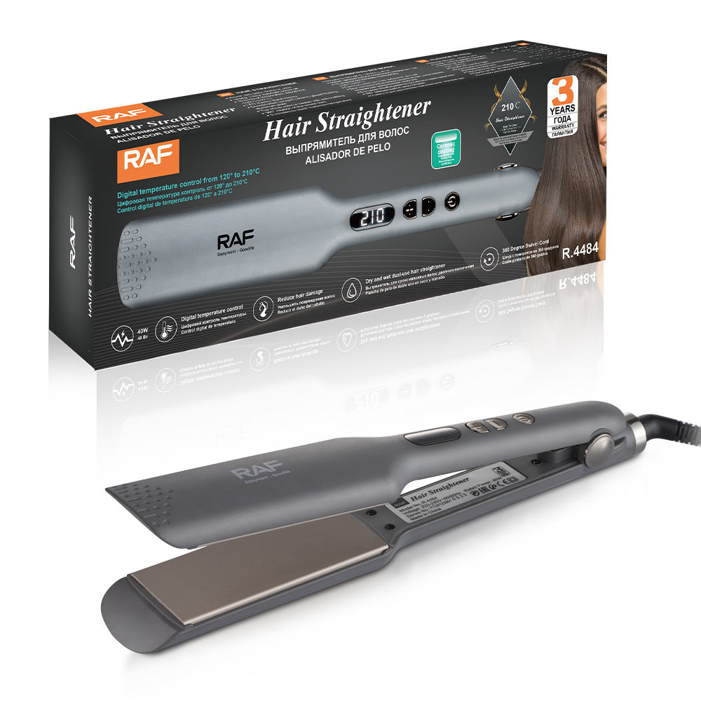 RAF EU Standard Hair Straightener Negative Ion Hair Straightener Root Straightening Iron Hair Straightening Curling Iron Home Use Volumizing