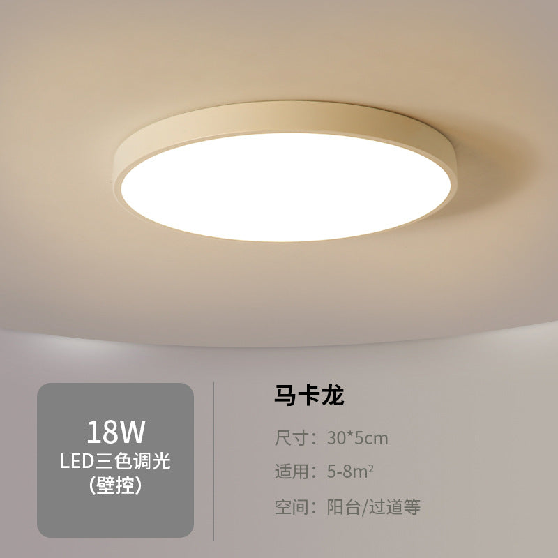 led Ceiling Light Round Bedroom Room Light Nordic Macaron Home Dining Room Study Hallway Balcony Lighting