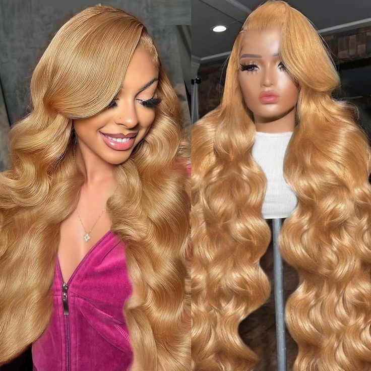 13*6 Lace Front  Blonde Synthetic Wavy Wig