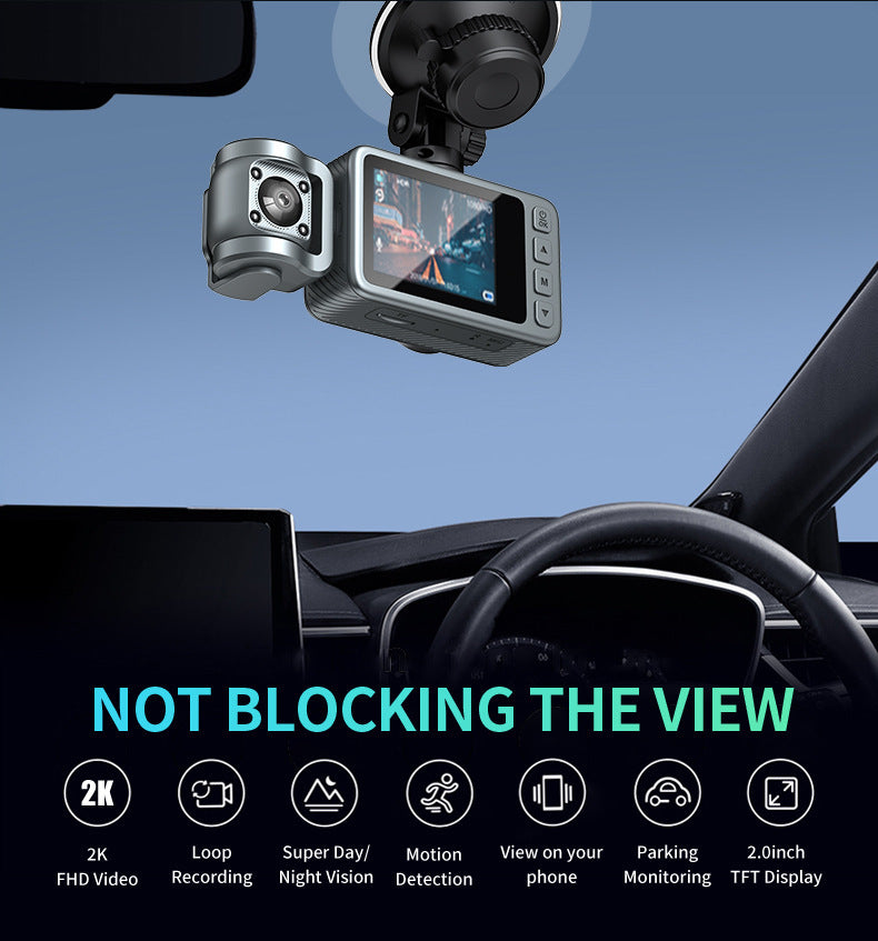 New Hd1080P Three-Channel Dash Cam wifi Mobile Phone Interconnect Car Dash Cam DashCam