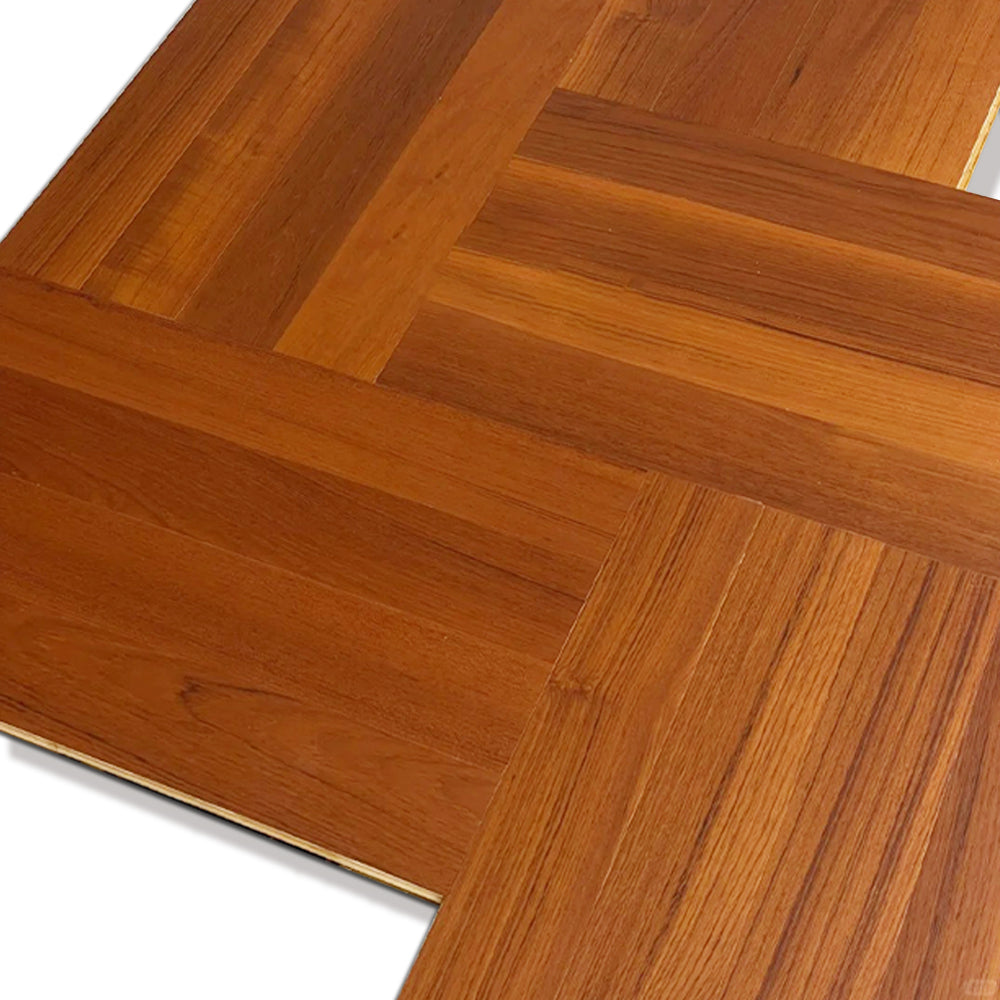 18mm Eco-Friendly Solid Teak Wood Flooring Custom UV Coated Waterproof Anti-Slip Kitchen Flooring Long-lasting High-end Space