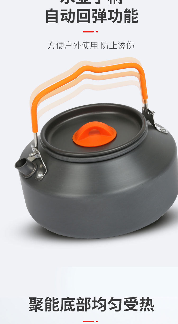 Cookware Set Pot Camping Tableware Cookware Camping Equipment Full Set Kettle Frying Pan Cooking Stove  Multi-Purpose