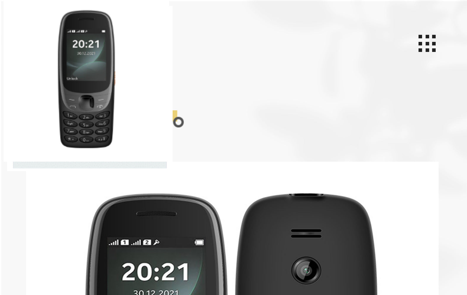 Mobile Phone6310Elderly Phone2G Ultra-long standby loud sound large font multifunctional button elderly phone wholesale