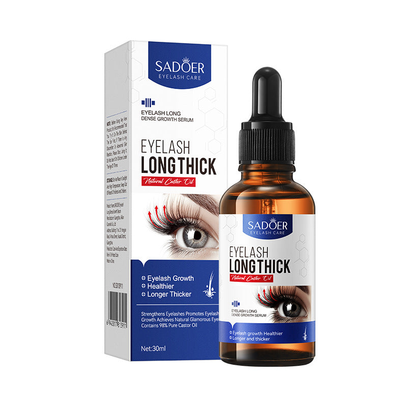 Full English Curling Eyelashes Thick Mascara SADOER Long and Dense Essence Liquid  Wholesale