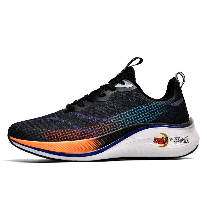 2025Spring and Summer New Style Flying Electric4C Professional Racing Shock Absorption Casual Non-slip Sports Shoes Ultra-light High Elasticity Men and Women Running Shoes
