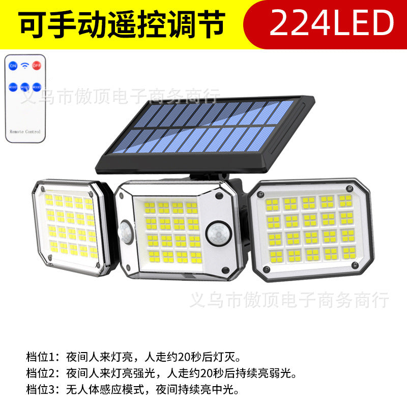 Solar Light Outdoor Garden Light Human Body Sensing Split Street Light Waterproof Wall Garden Garage Lighting Wall Light