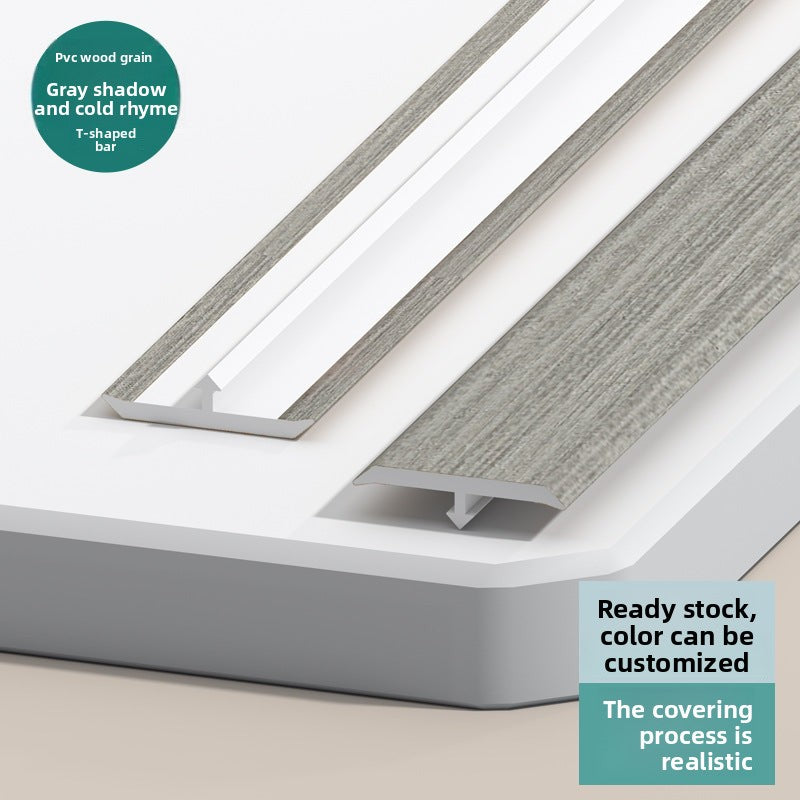 PVC Edge trim T Wooden floor trim strip, wooden threshold edge trim, tile joint decorative strip, doorway stone edge trim strip