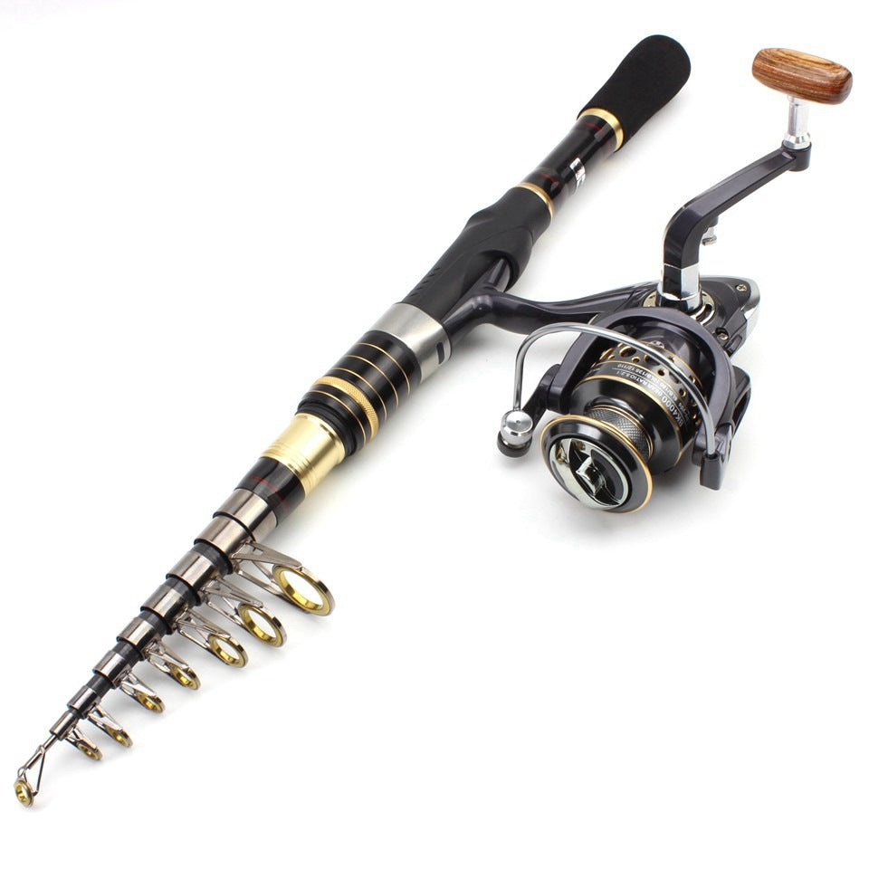 Ultra-short Portable European Carp Fishing Set Fishing Gear Combination European and American Popular Fishing Rod Can Be Used FBA