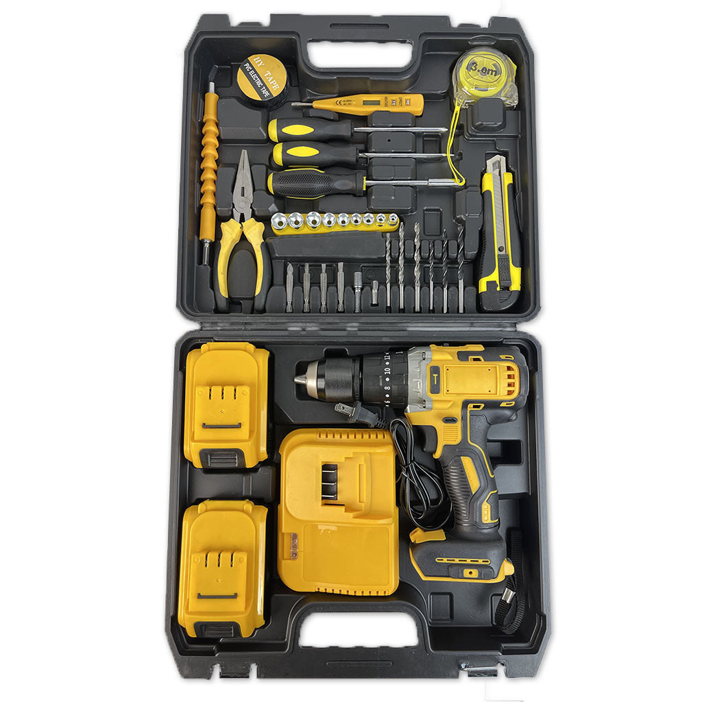 DW Source Factory791Brushless Lithium Battery Three-Function Impact High-Power Drill Set with Full Accessories