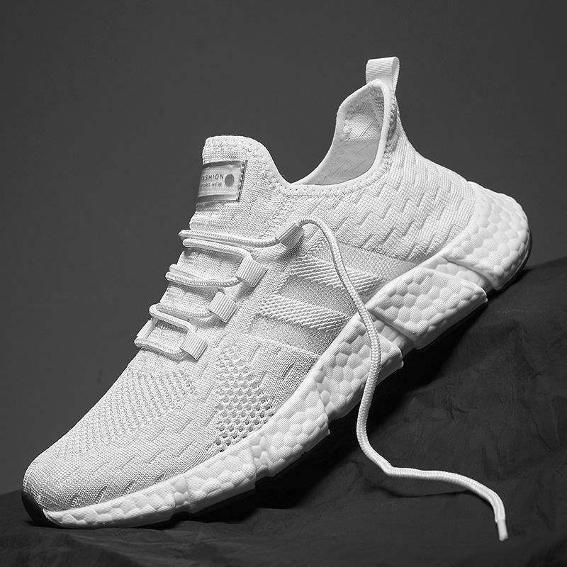 Spring New Anti-Odor Ultra Soft Real Popcorn Cushioning Breathable Shock-Absorbing Casual Running Sports Trendy Shoes for Men