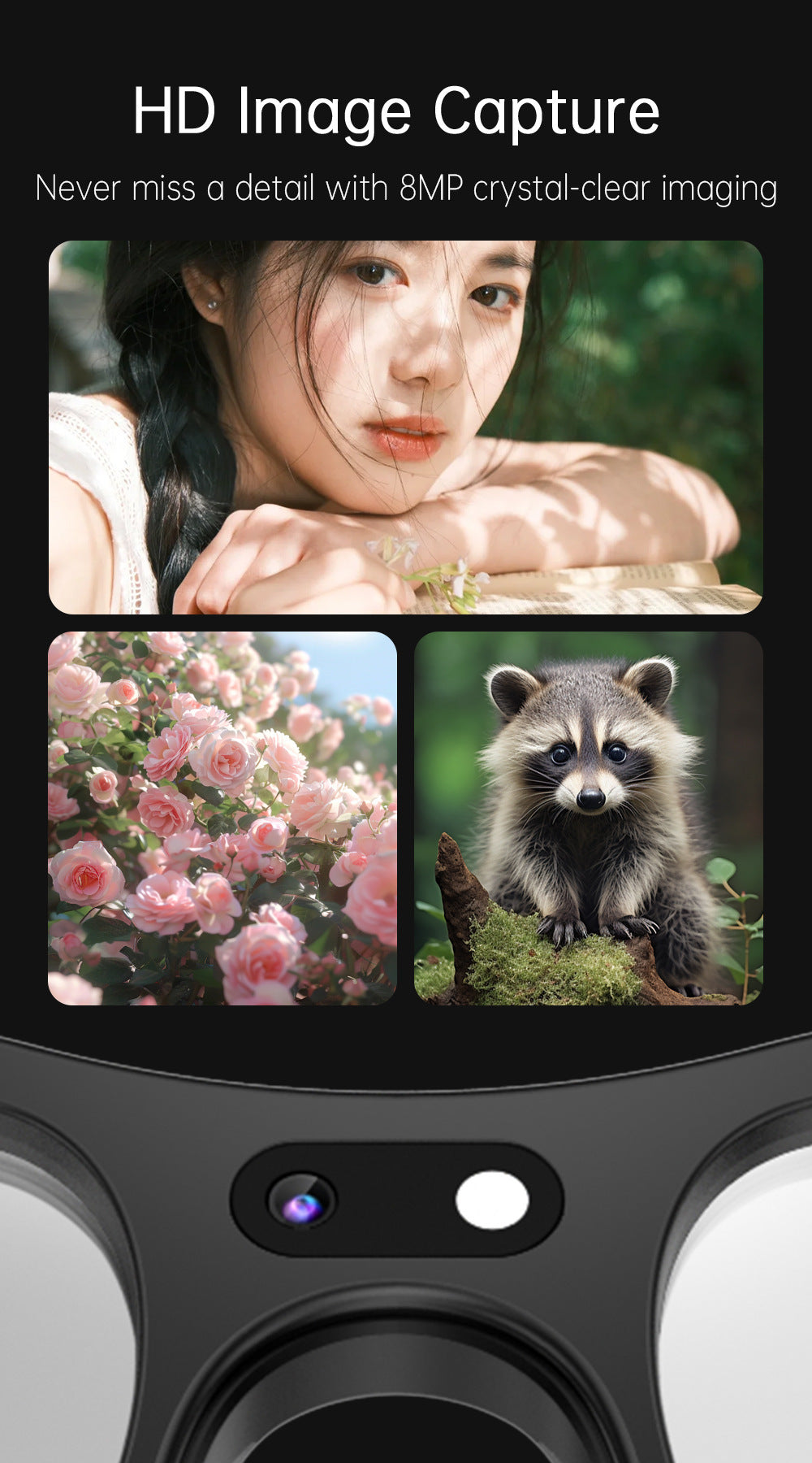 AIMB-G3Smart Glasses800100 Megapixel Camera Ai Simultaneous Translation Recognition1200P Video Recording Audio Recording