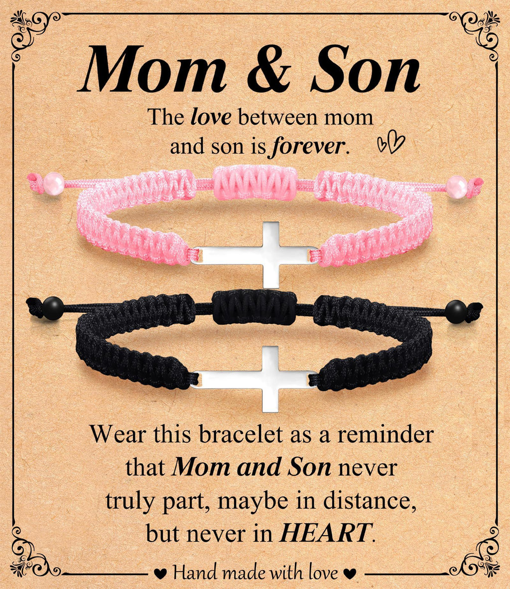 Braided Cross Bracelet Infinity Symbol Handmade Wrapped Bracelet Gift Heart Magnetic Adjustable Braided Bracelet