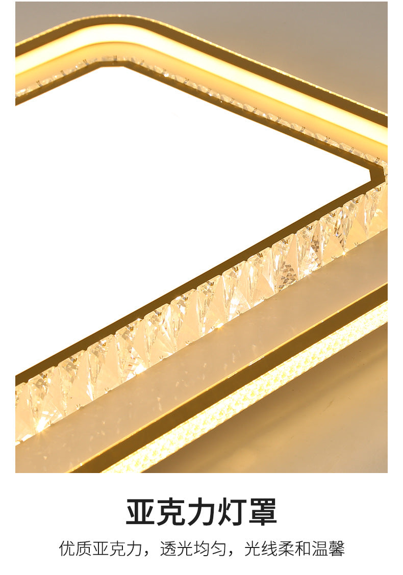 2025New Year's New Lamps Living Room Lamps Modern Simple Atmosphere Ceiling Lamps Light Luxury Crystal Lamps Restaurant Lamps Bedroom Lamps