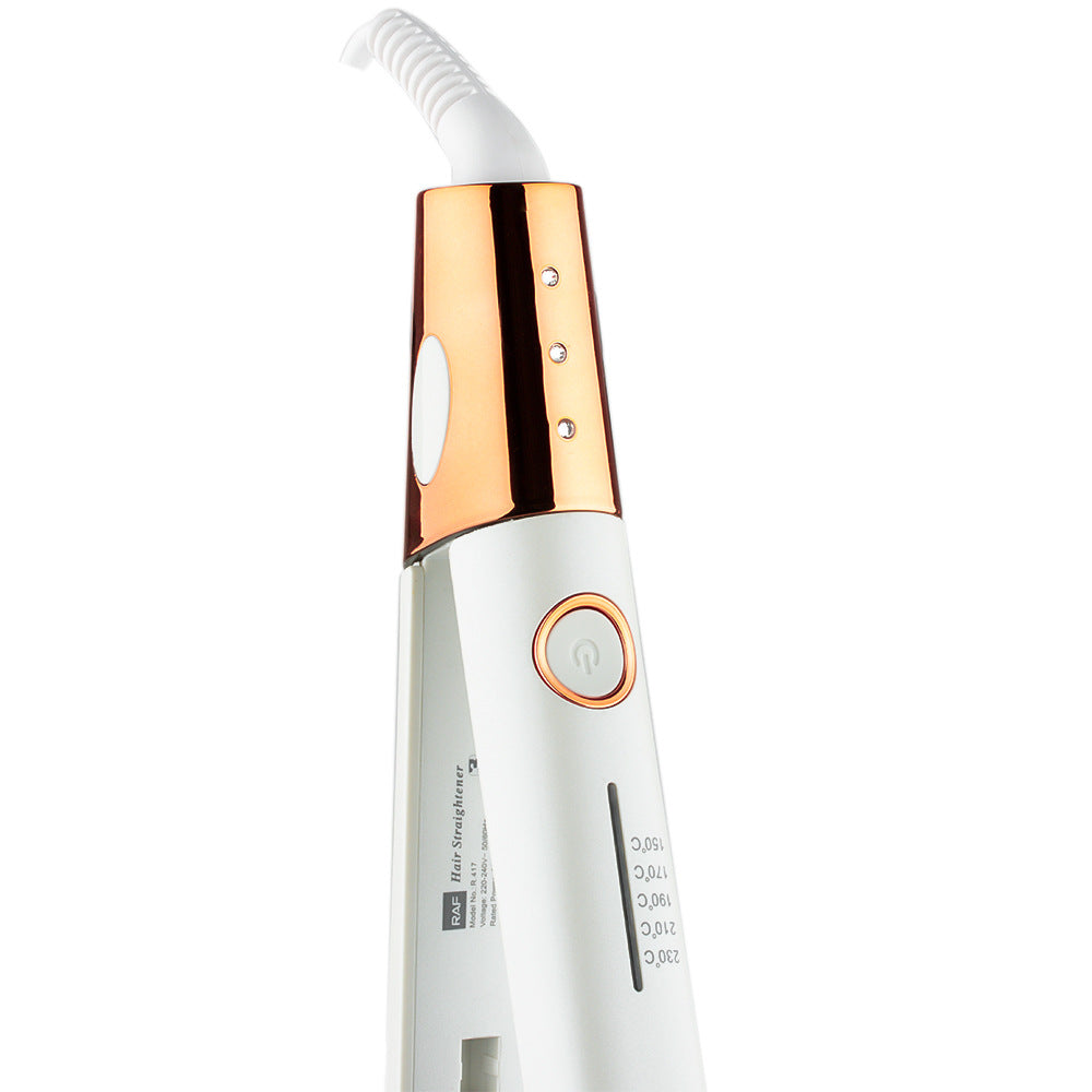 RAF EU Standard Straightening and Heating Hair Iron Portable Curling Iron Dormitory Home Fluffy Multi-Functional Curling Iron