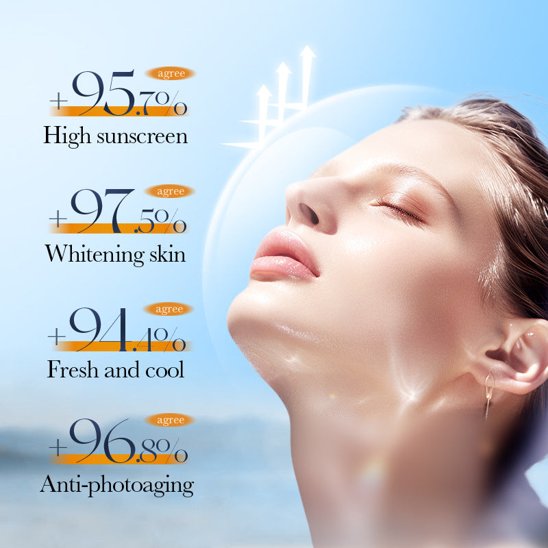 Vitamin C Mineral Tinted Sunscreen SADOER Isolation Sunscreen Lotion Cross-Border Wholesale