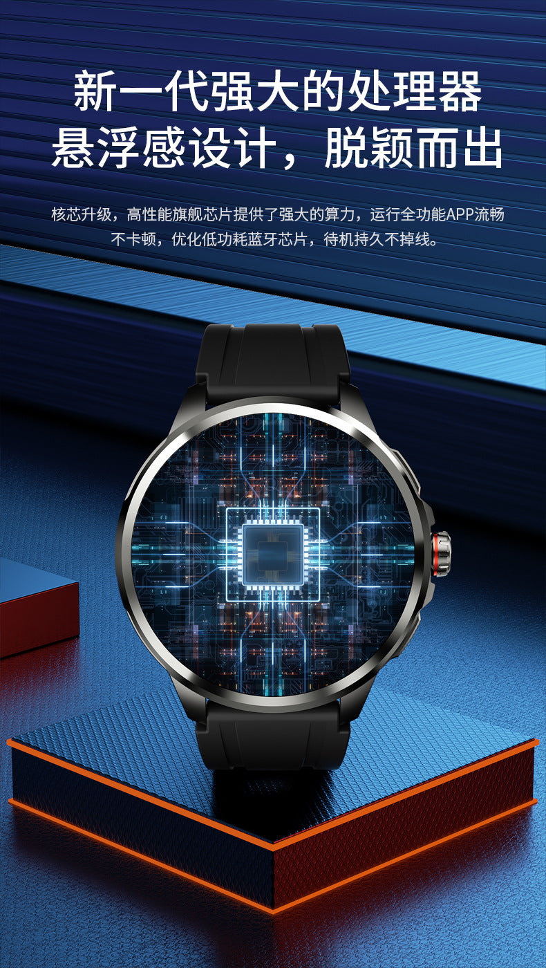 H99Round Screen Card Slot Phone Watch 1.951-inch rotating camera for taking photos with heart rate and blood pressure dual system NFC