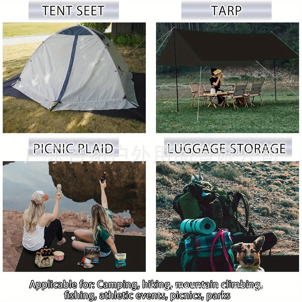 Family Camping Extra Large Outdoor Picnic Mat Camping Mat Moisture-Proof Mat Oxford Cloth Picnic Mat Travel Supplies