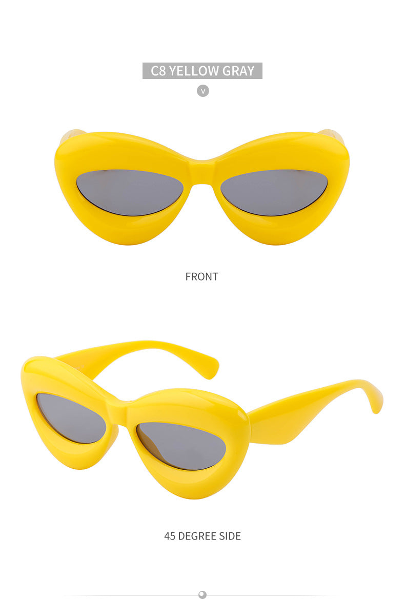 European and American Style Lip Sunglasses for Women Fashionable Party Quirky Personality Sunglasses Women's Glasses Wholesale Street Style Sun Protection