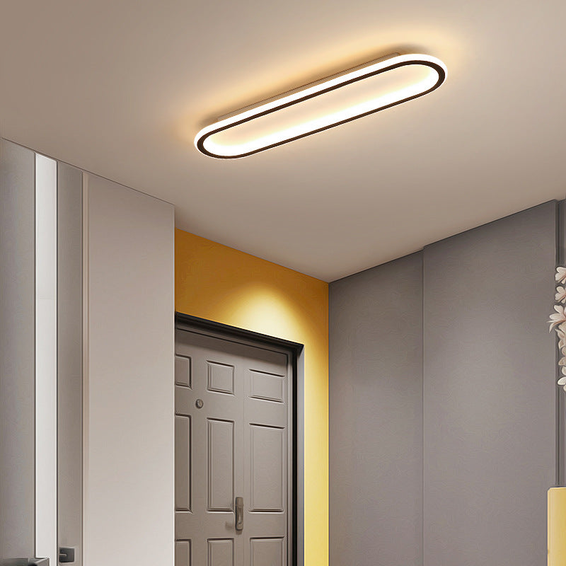 Aisle Light Corridor Light Modern Simple Entryway Porch Balcony Light Iron Art Long Strip Cloakroom led Ceiling Light Fixtures