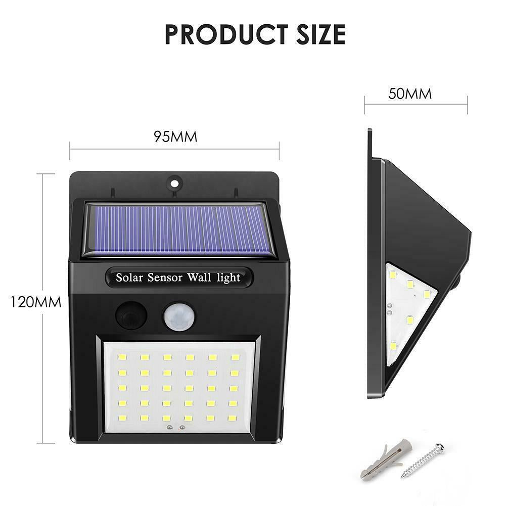 Solar Wall Light Outdoor Human Body Sensor Light Waterproof Garden Light20+5+5LED Corridor Light Emergency Light Street Light