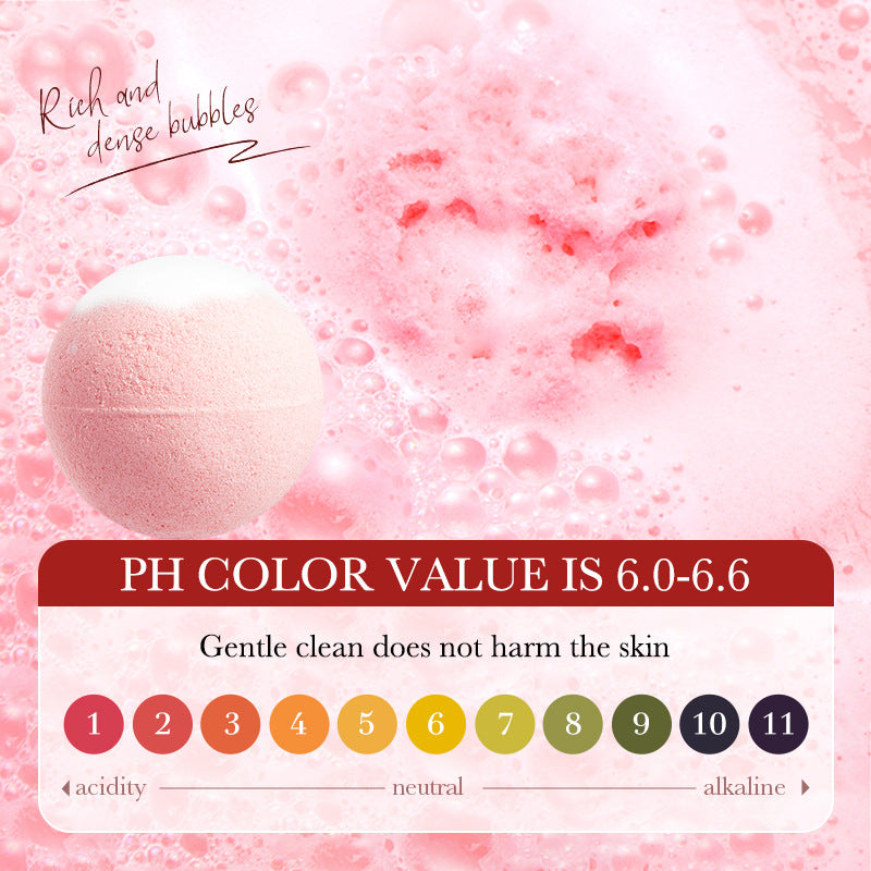 Rose Bath Salt Balls SADOER Deep Cleansing Body Universal Bath Ball Cross-Border Foreign Trade Wholesale