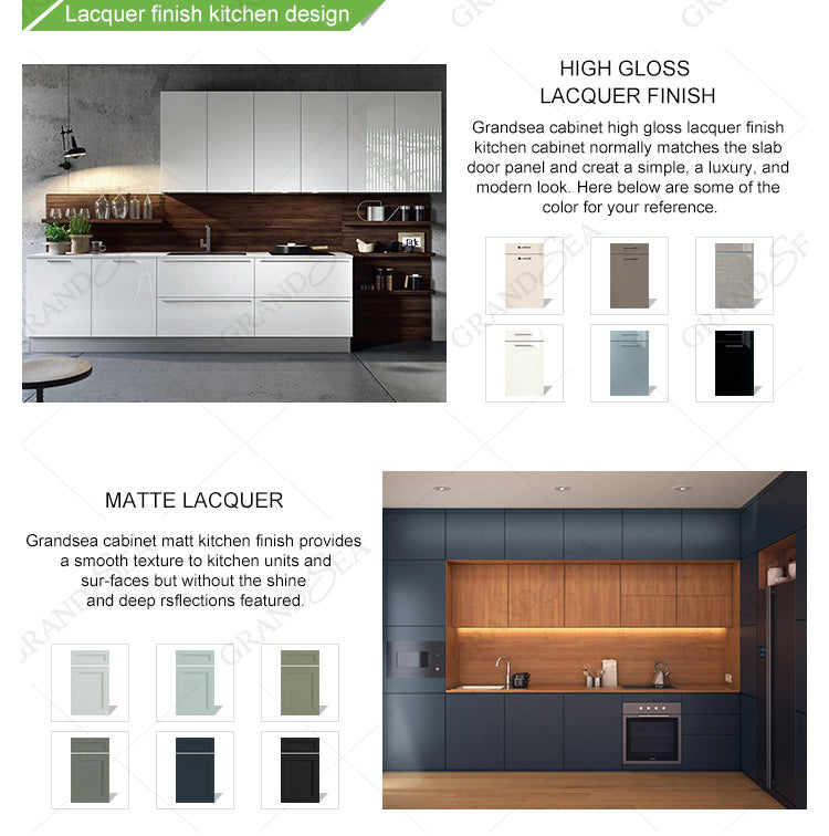 Modern Diy Plywood Kitchen Cabinet With Microwave&Handle Design Modern Kitchen Cabinet