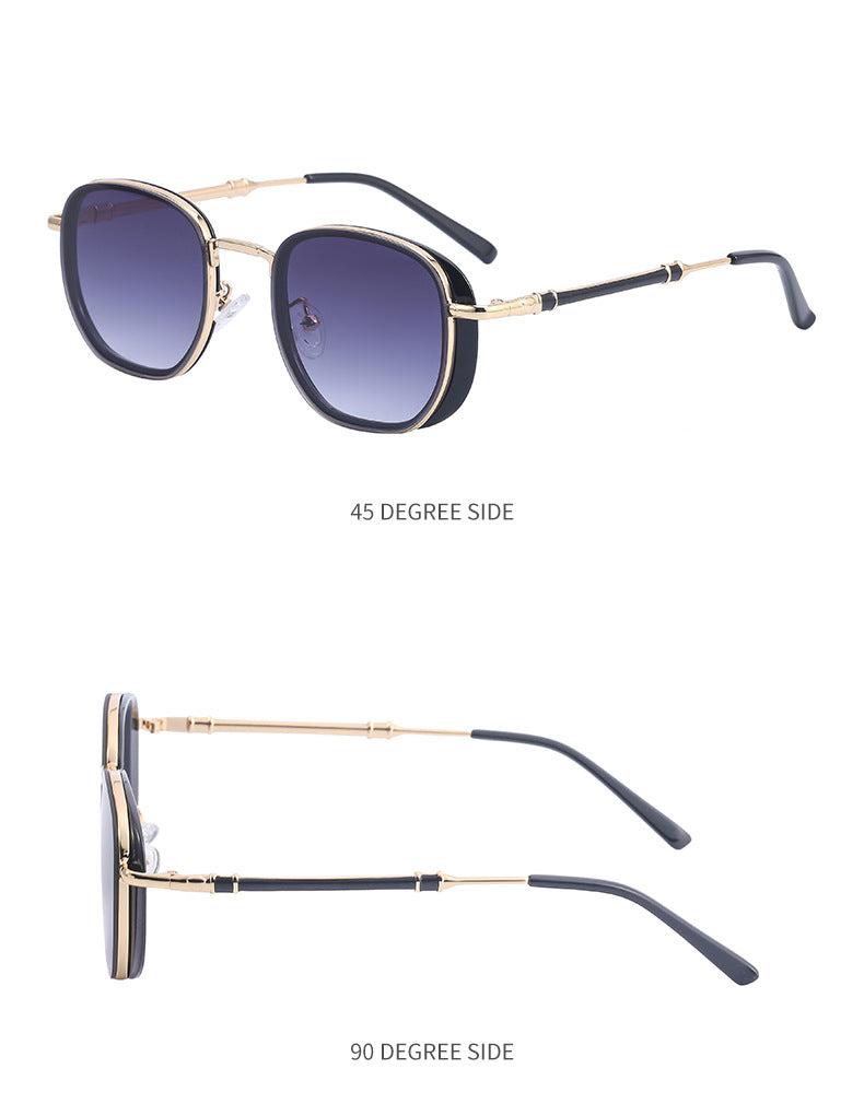 Vintage Steampunk Sunglasses for Men Small Square Frame Sunglasses Trendy Sunglasses Wholesale Driving Glasses shades