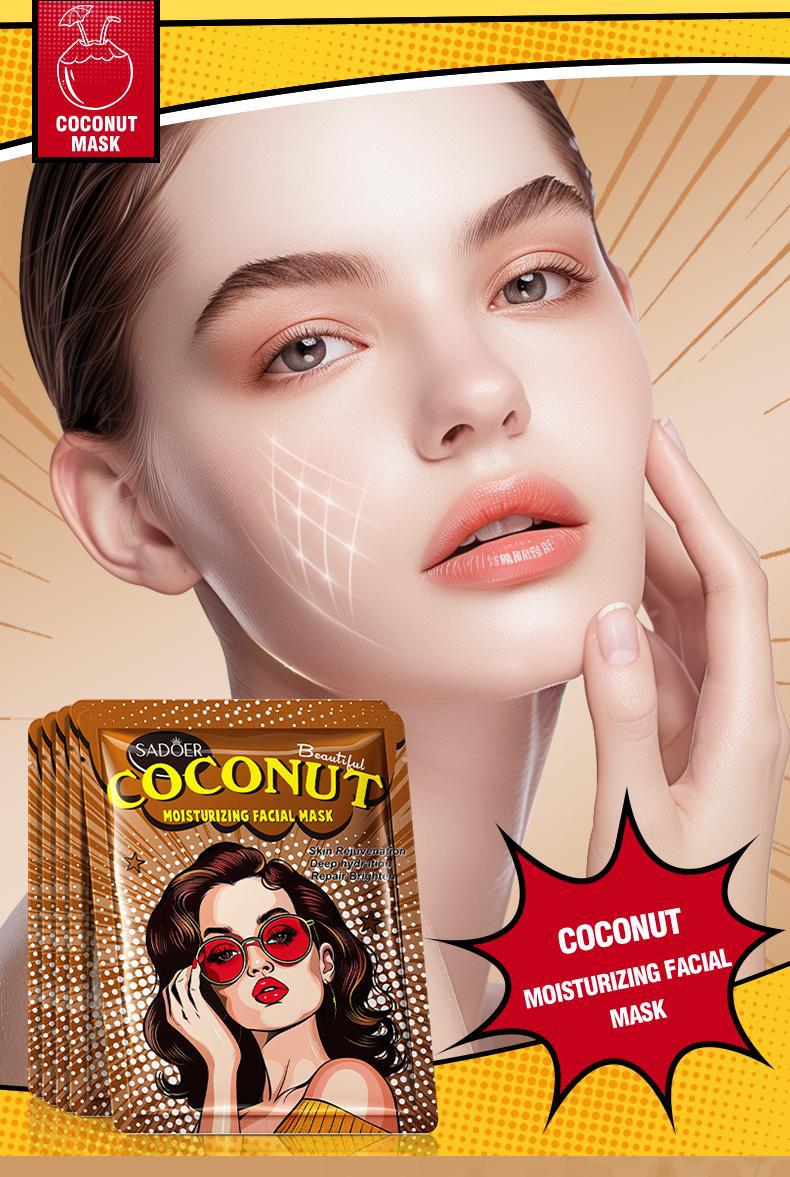 Full English Goddess Mask SADOER Hyaluronic Acid Moisturizing Hydrating Face Mask Sheets Wholesale for  Trade