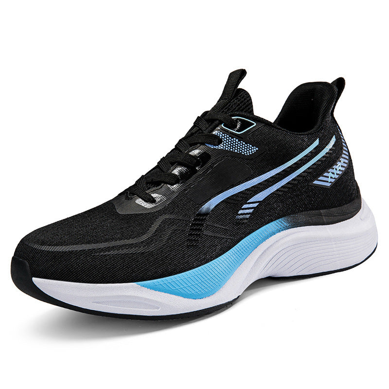 Casual mesh shoes new soft sole cushioning men's running shoes breathable mesh2025New lightweight high-elastic sports shoes
