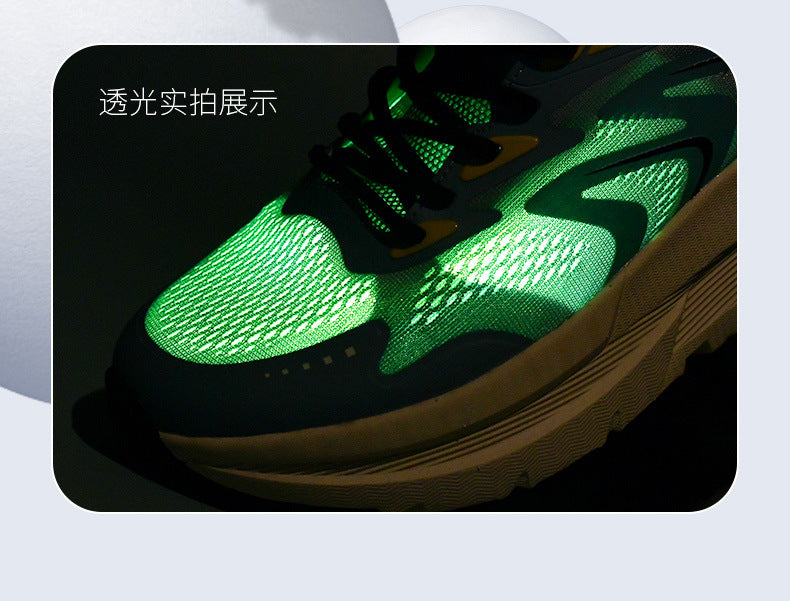 Men's Shoes New2025Mesh Breathable Running Shoes Anti-Slip Shock Absorption Lightweight Soft Sole Sports Shoes Manufacturer Wholesale