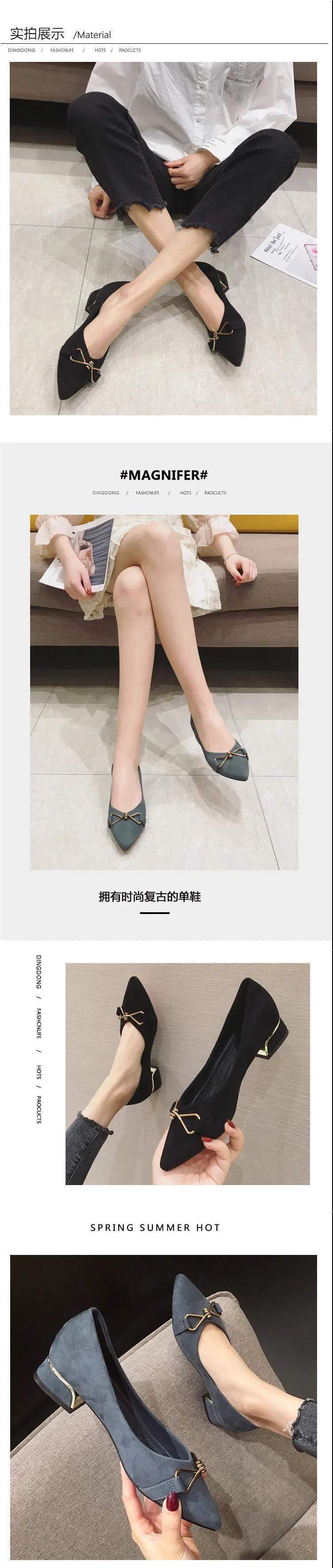Pumps Women2025New Korean Style Versatile Fairy High Heels for Women, Soft Sole, Non-Chafing, Chunky Mid Heel Fashion Shoes for Women