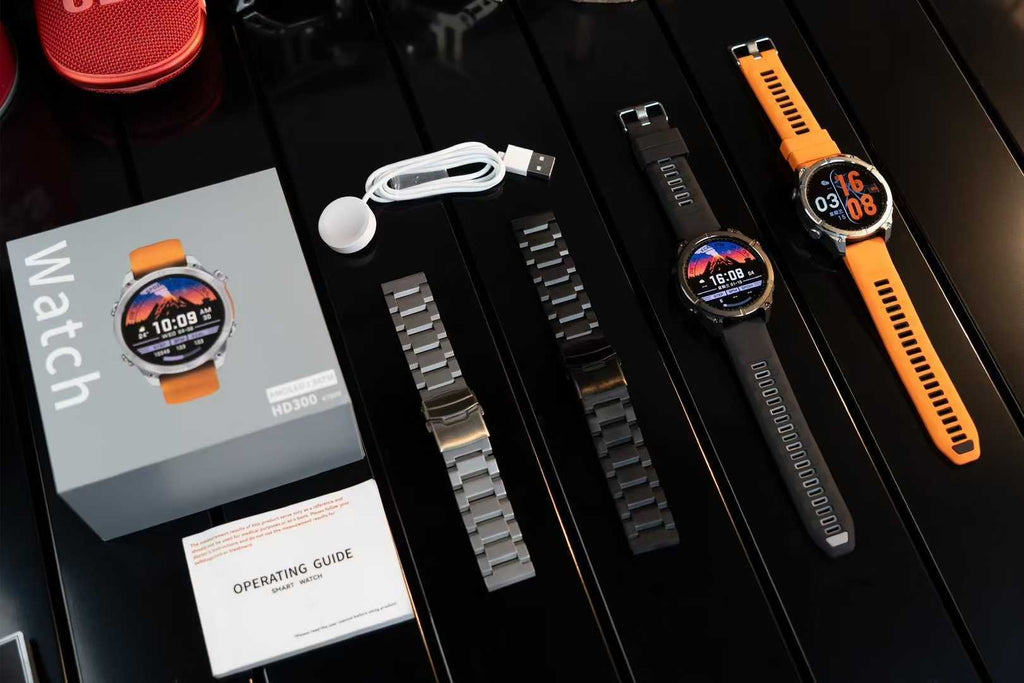 HD300Smart Watch Bluetooth Call Heart Rate Monitor Pedometer Sleep Altitude Barometric Pressure Depth Waterproof Sports Three-Proof