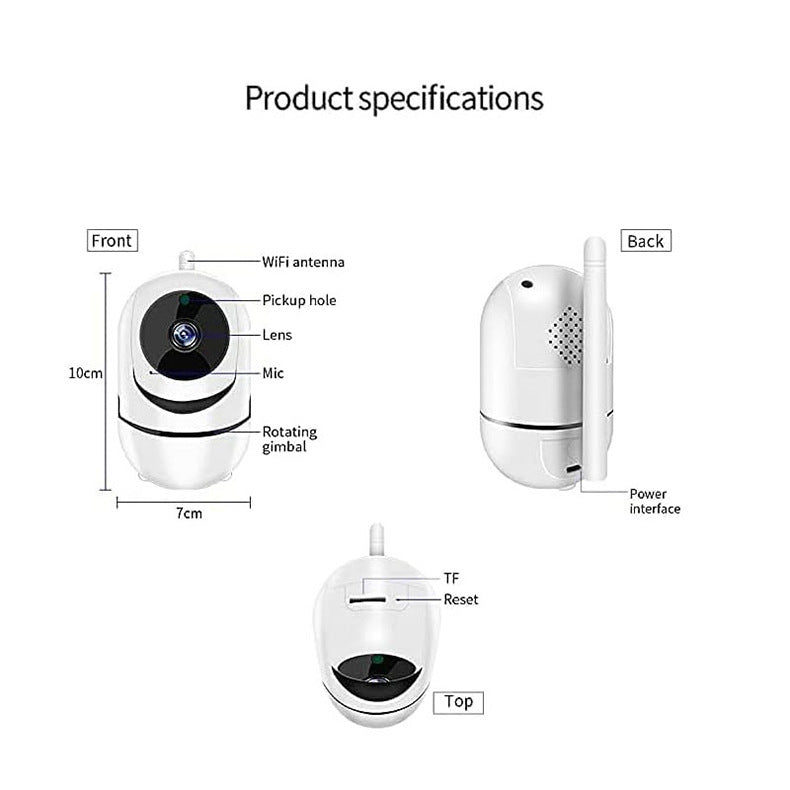 Smart Pet Monitoring Camera360Baby Care Remote Wireless HD Night Vision Panoramic Camera
