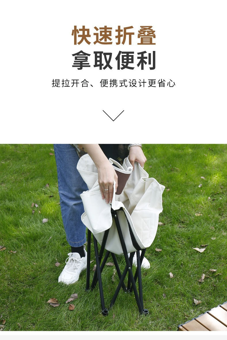 Camping Table and Chair Set Egg Roll Table Folding Chair with Backrest Moon Chair Kermit Chair Table Outdoor Camping