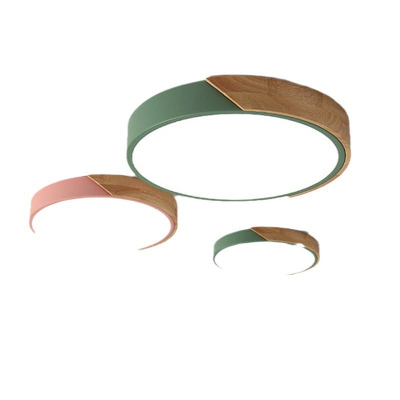 LED Lamp Bedroom Lamp Modern Simple Nordic Ceiling Lamp Creative Children's Room Study Round Room Living Room Study