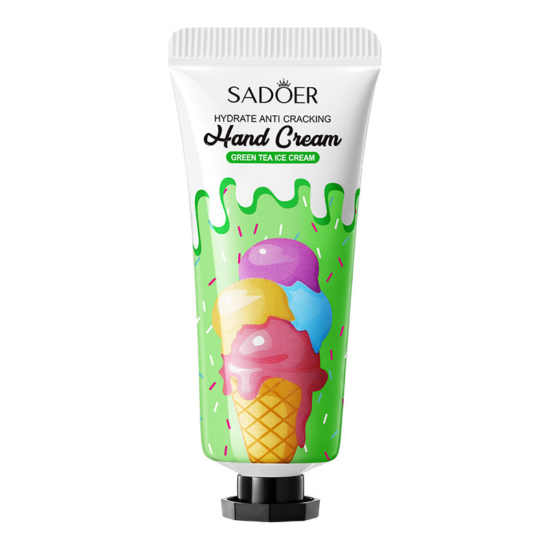 Green Tea Ice Cream Hydrating Hand Cream SADOER Autumn and winter hand cream cross-border foreign trade wholesale