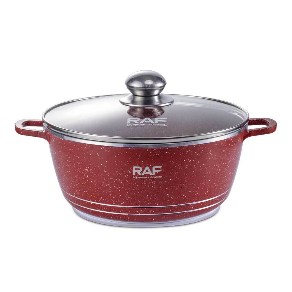 RAF Hot Sale Handle Detachable Non-Stick Pan Ceramic Glaze Universal Stove Cookware11Set