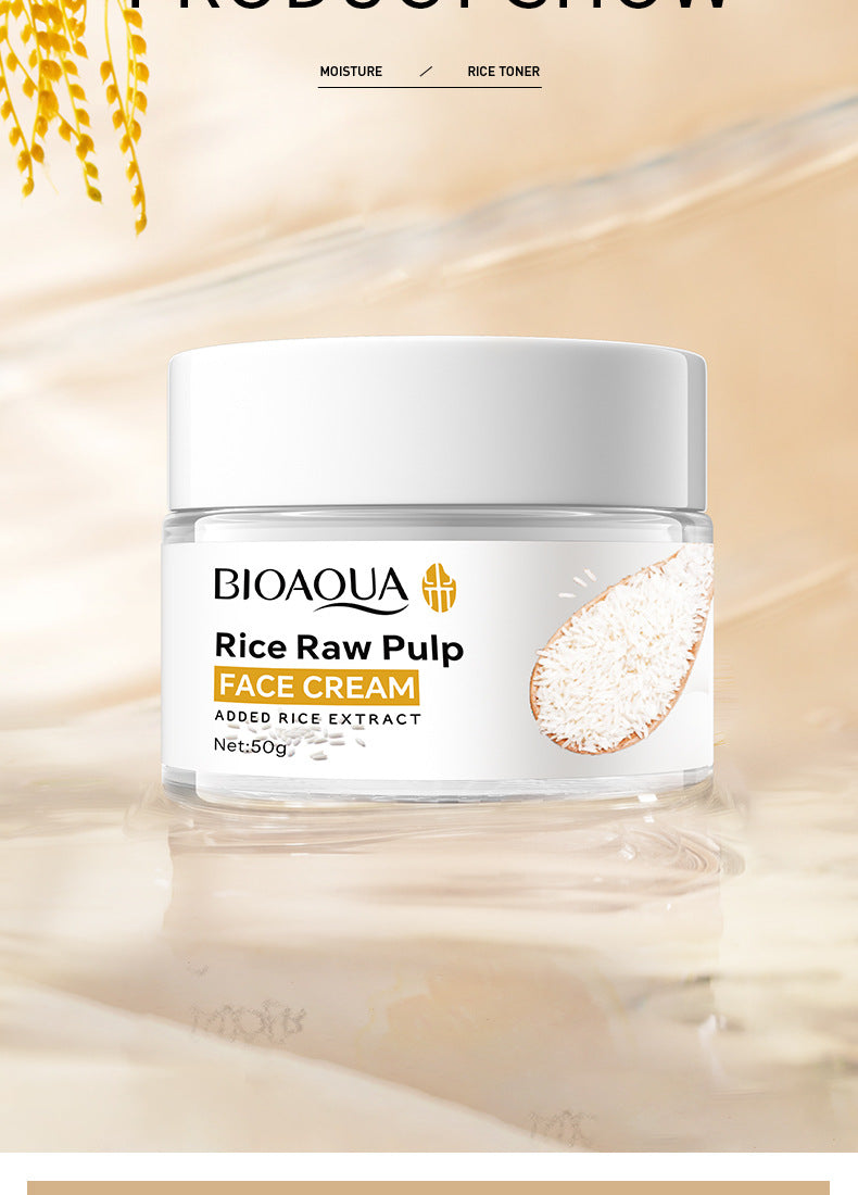 Full English Rice Skincare Set BIOAOUA Rice Puree Series Six-Piece Set Box  Wholesale