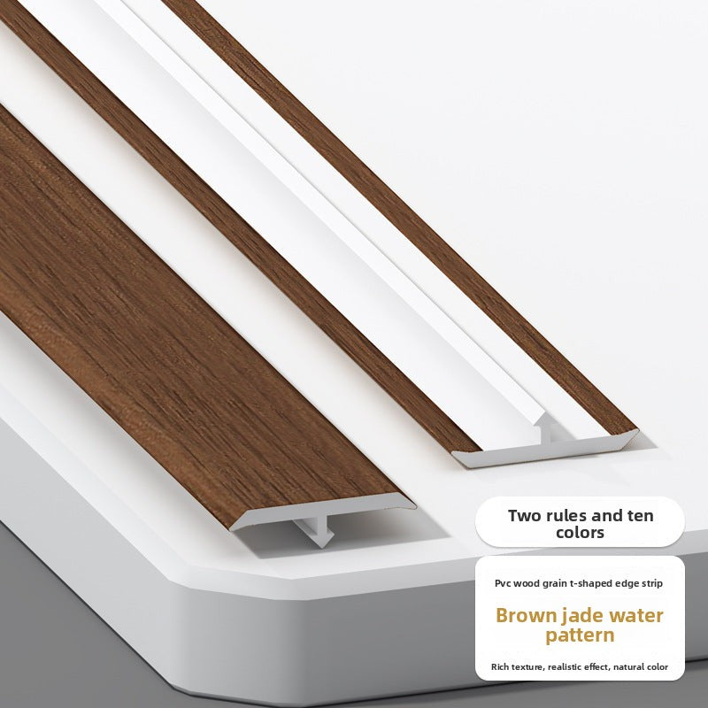 PVC Wood Grain T Decorative trim for wooden doors t Edge trim for wooden flooring, threshold trim, joint decoration, tile edge trim