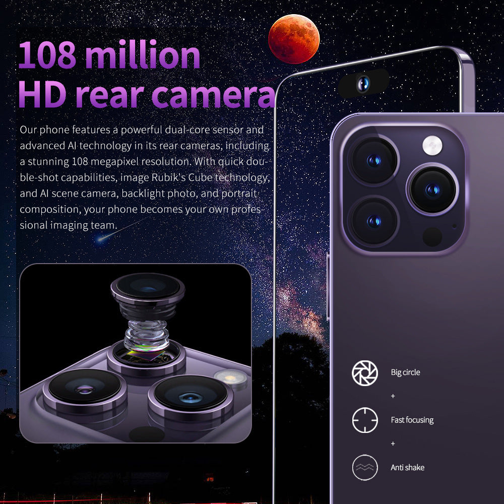 i15proMax Hot-Selling Android Smartphones6.5Inch Hd Large Screen3+64GB Wholesale Mobile Phones