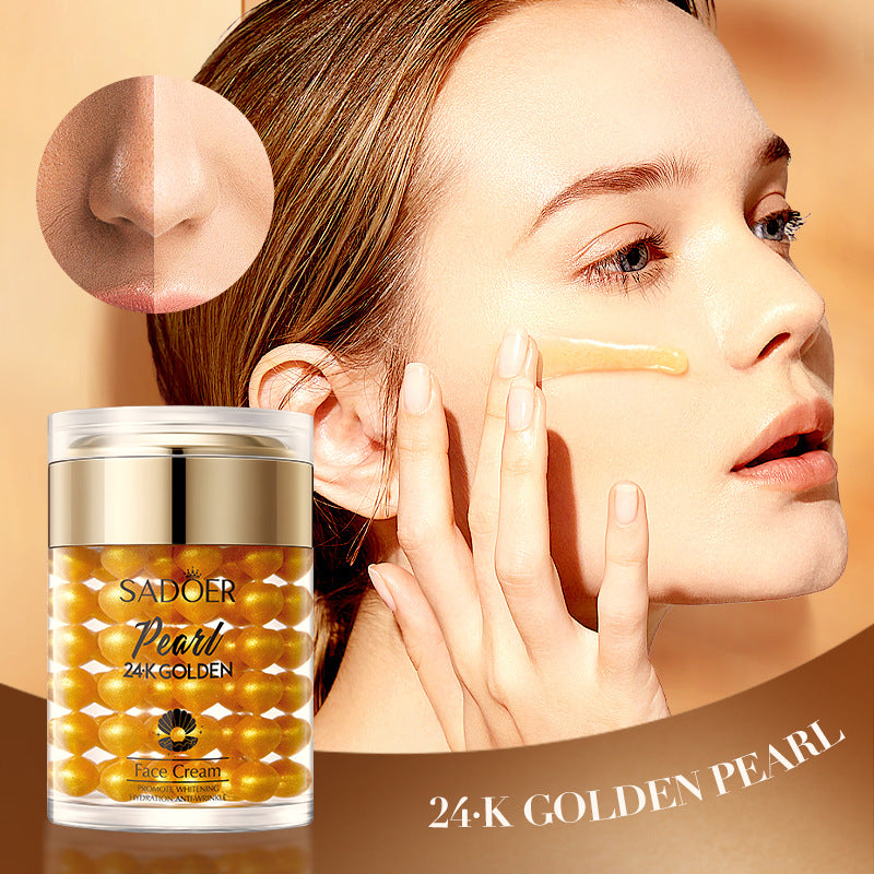 24K Gold Collagen Pearl Cream60g SADOER Hydrating and Moisturizing Face Cream Cross-Border Wholesale