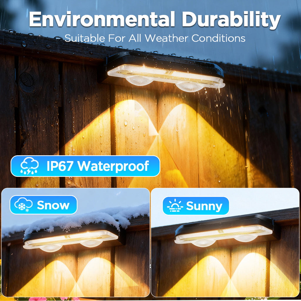 Bluetooth fence light RGBCW Iridescent Fence Light Wall Washer Light Fence Light Garden Light Waterproof Decorative Light