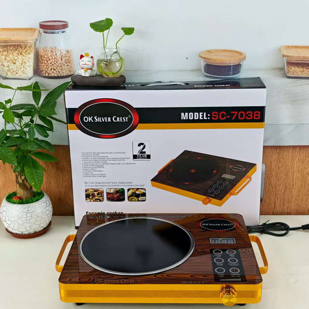 Double Ceramic Stove Double Burner Electric Ceramic Stove Intelligent High Power Multi-Function Timer Heating Induction Cooker Export Adjustable Temperature