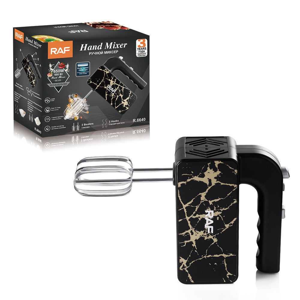 RAF European Standard Electric Egg Beater3Speed Regulation650w Easy-to-clean Baking Whisk Cream Mixer