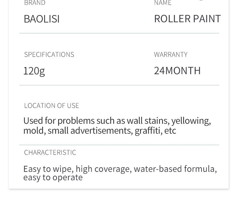 Wall Small Roller Brush Paint Cocoa Roller Dirty Graffiti Renovation Color Change Latex Paint Portable Water-Based Interior Wall Paint