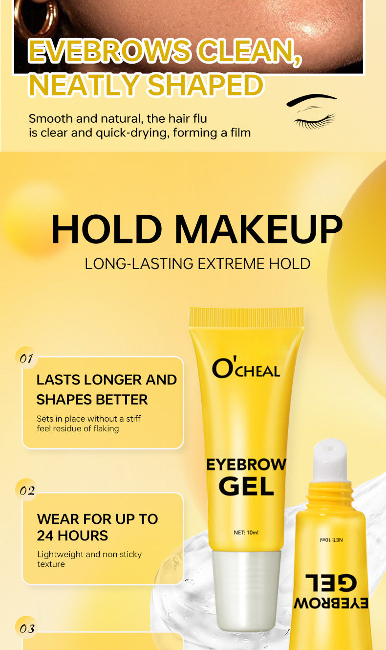 Styling Eyebrow Gel Eyebrow Styling Cream with Brush Strong Styling Eyebrow Cream Gel Eyebrow Wax