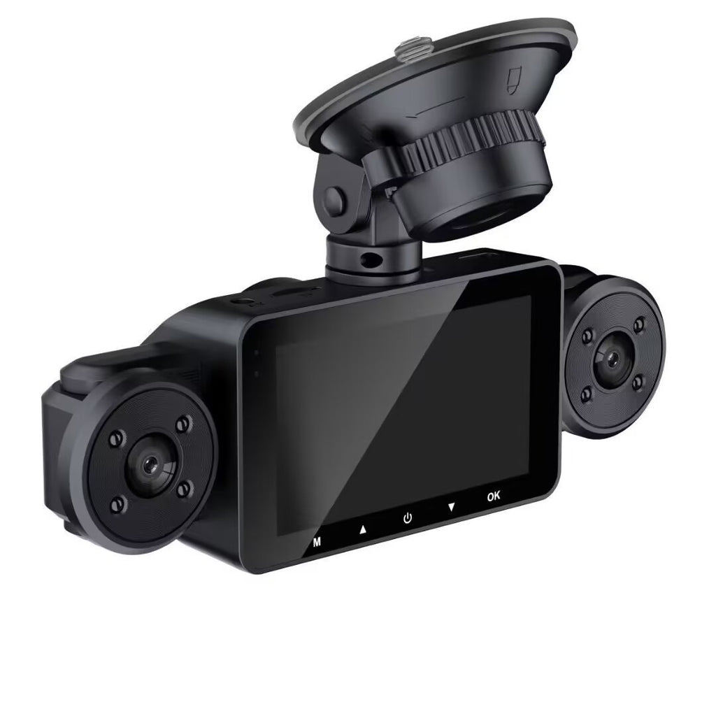 New S21Driving Recorder with Rearview Camera4Record in HD1080P Infrared Night Vision3Inch Large Screen