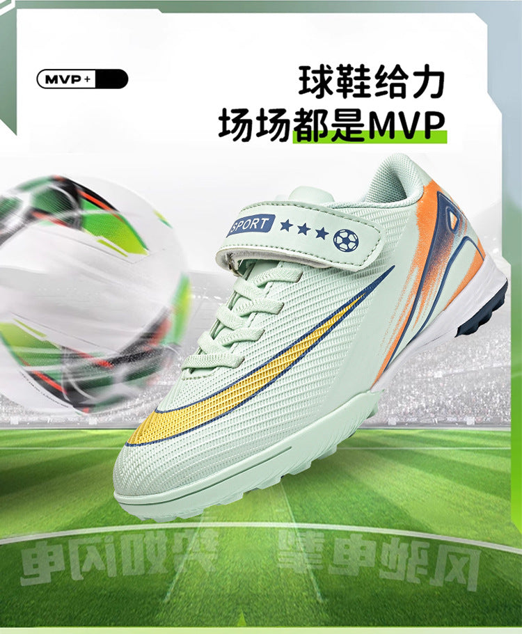 2025World Cup Children's Soccer Shoes Boys Youth Students Girls Spike Long Spike Competition Training Sports Shoes